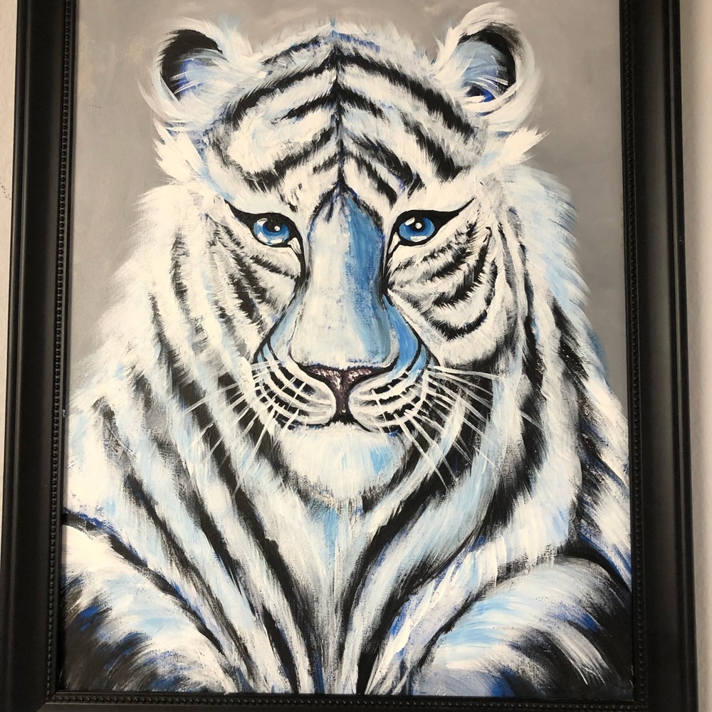 NEW Tiger Acrylic Painting by me Size 20x24 inches